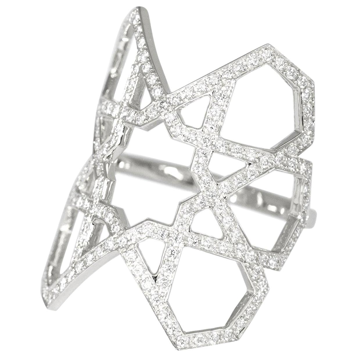 For Sale:  Ralph Masri Arabesque Deco Diamond Ring