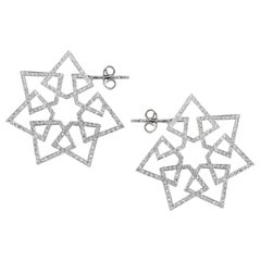 Aros de estrella de diamantes Ralph Masri Arabesque Deco