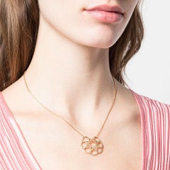 Ciondolo con diamante in oro Ralph Masri Arabesque Deco