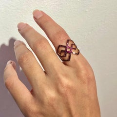Ralph Masri Arabesque Deco Ruby Ring