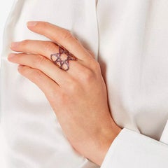 Ralph Masri Anello di rubino arabescato deco