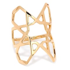 Ralph Masri Arabesque Deco Yellow Gold Ring