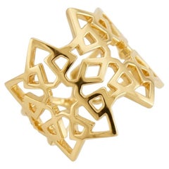 Ralph Masri Arabesque Deco Yellow Gold Ring
