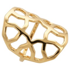 Ralph Masri Arabesque Deco Yellow Gold Ring