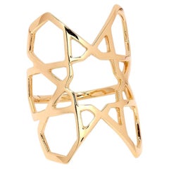 Ralph Masri Arabesque Deco Yellow Gold Ring