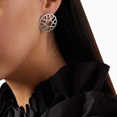 Ralph Masri Domed Arabesque Deco Diamond Earrings