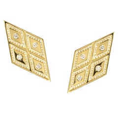 Ralph Masri Heliopolis Diamond Gold Earrings
