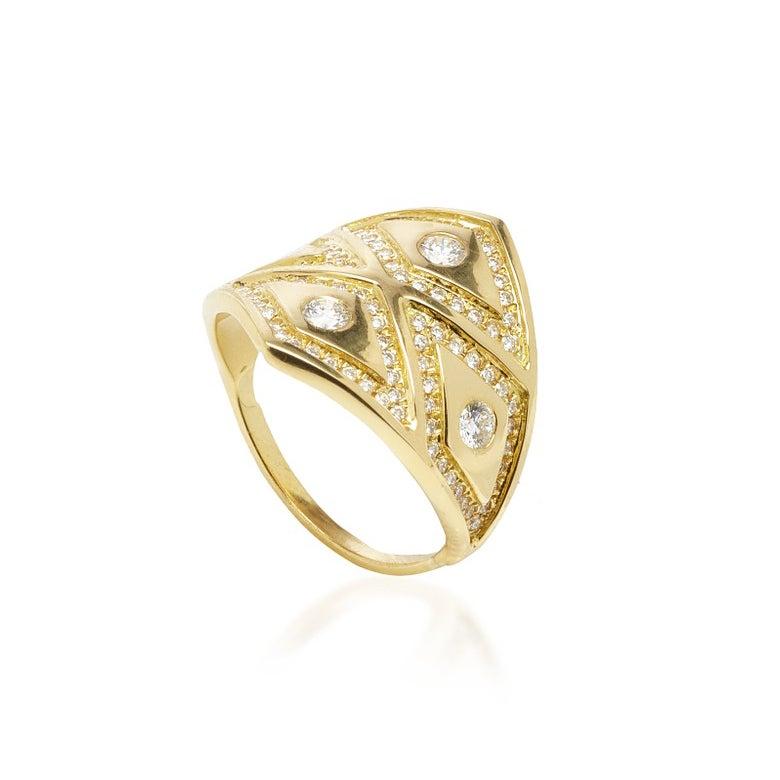 For Sale:  Ralph Masri Heliopolis Diamond Gold Ring 3