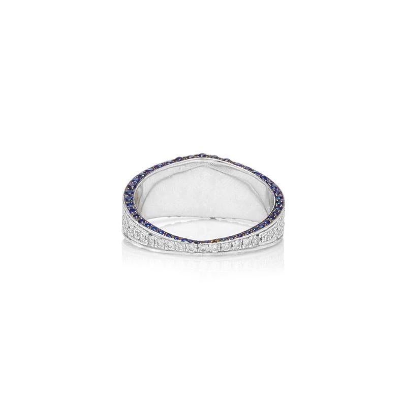 For Sale:  Ralph Masri Modernist Diamond and Sapphire Ring 3