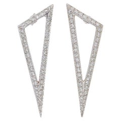 Ralph Masri Modernist Diamond Triangle Earrings