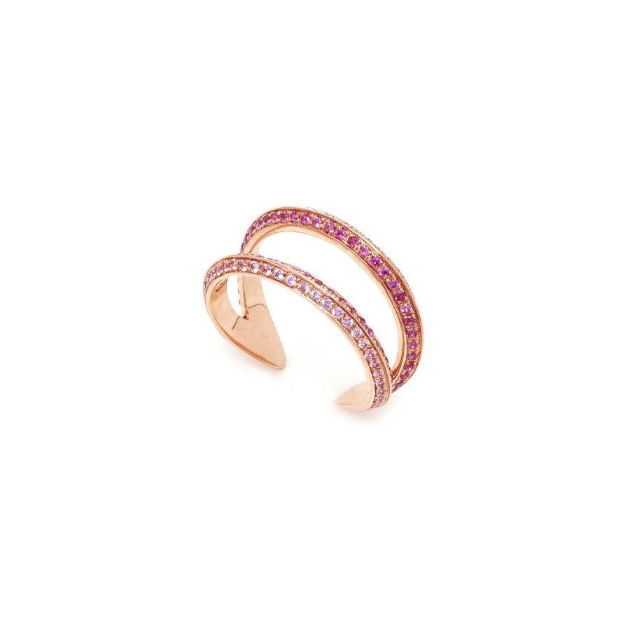 For Sale:  Ralph Masri Modernist Open Pink Sapphire Ring 3