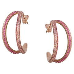 Cerchi con zaffiro rosa modernista Ralph Masri