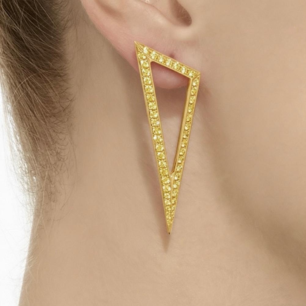 Ralph Masri Modernist Triangular Yellow Sapphire … - image 2