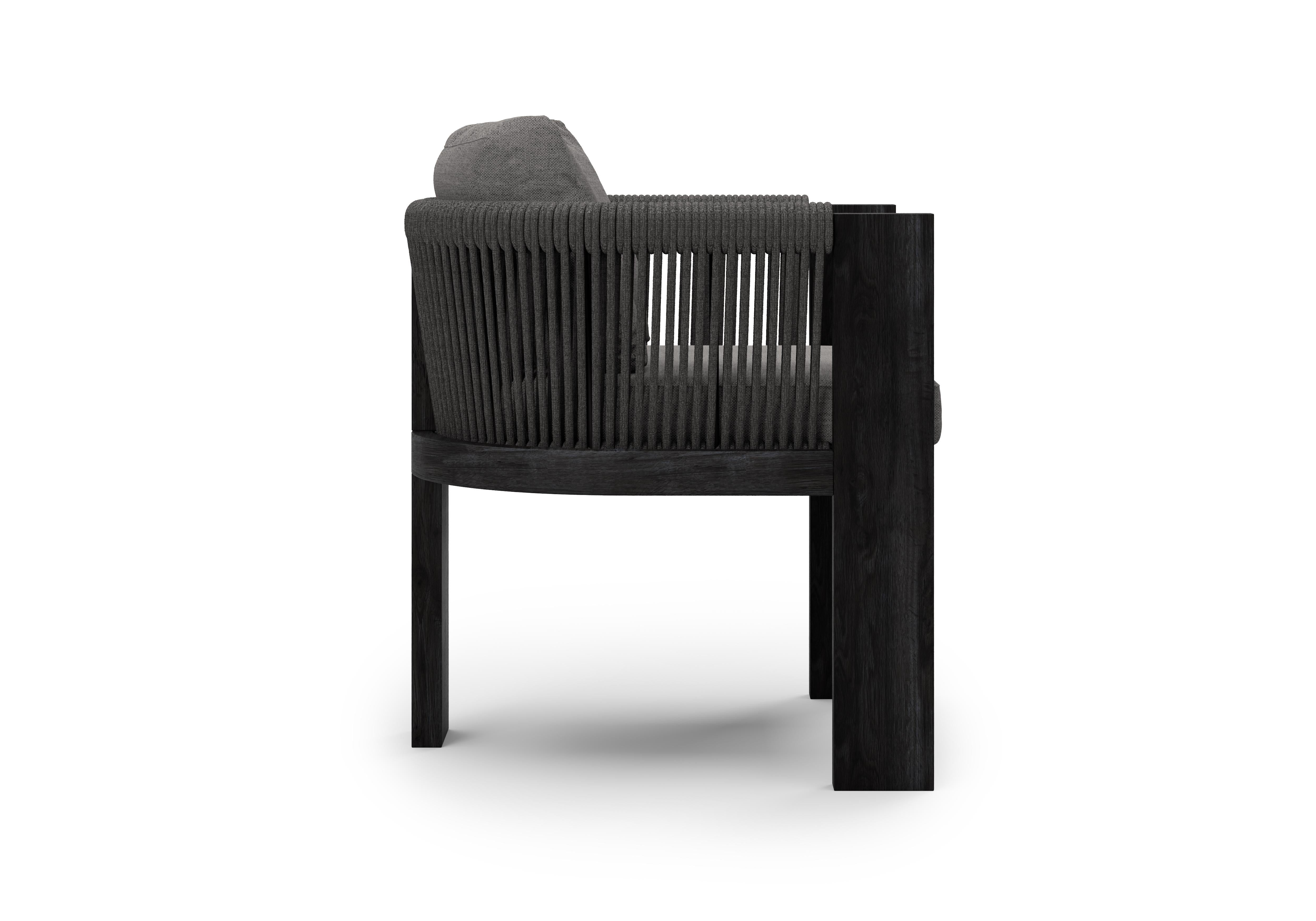 Rope Ralph-noche Outdoor Dining Chair by Snoc For Sale