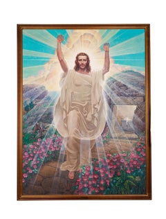 Ralph Pallen Coleman (américain 1892-1968) Une peinture monumentale de Jésus-Christ