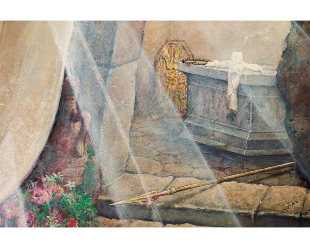 Tela Ralph Pallen Coleman (americano, 1892-1968) Un dipinto monumentale di Gesù Cristo in vendita