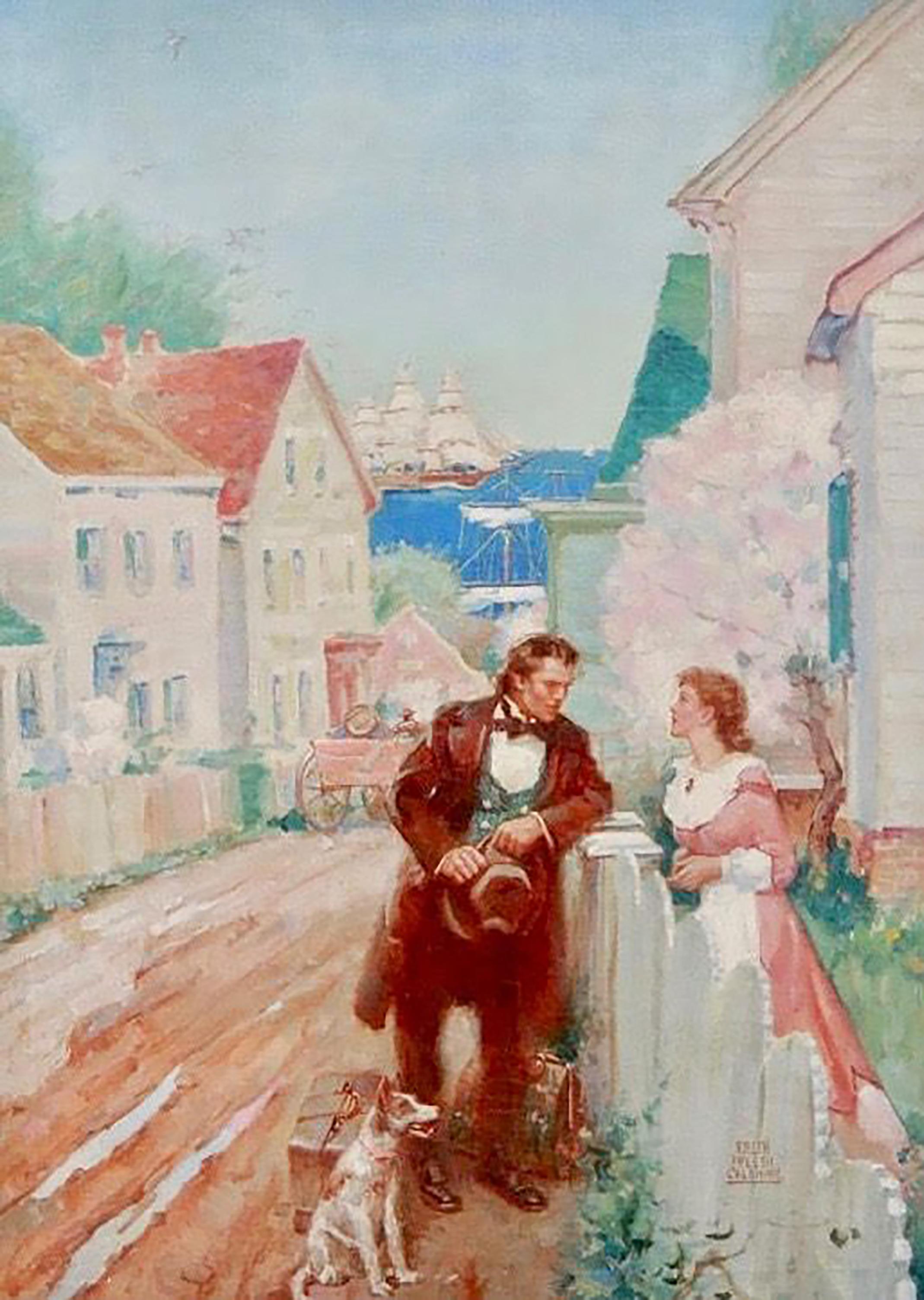 Figurative Painting di Ralph Pallen Coleman - Al recinto