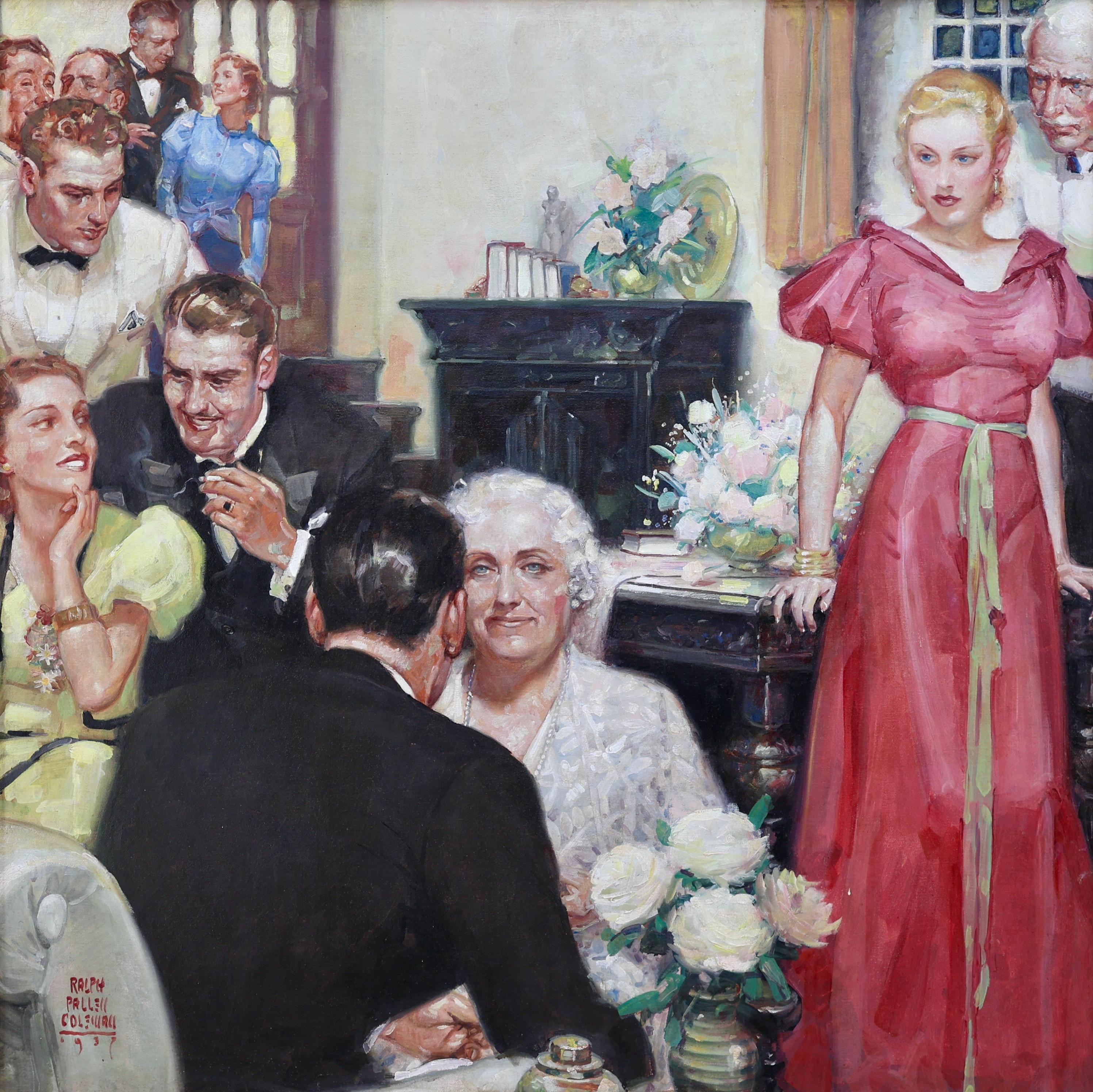 Interior Painting Ralph Pallen Coleman - Ne vous précipitez pas sur la plus jolie fille de la salle.