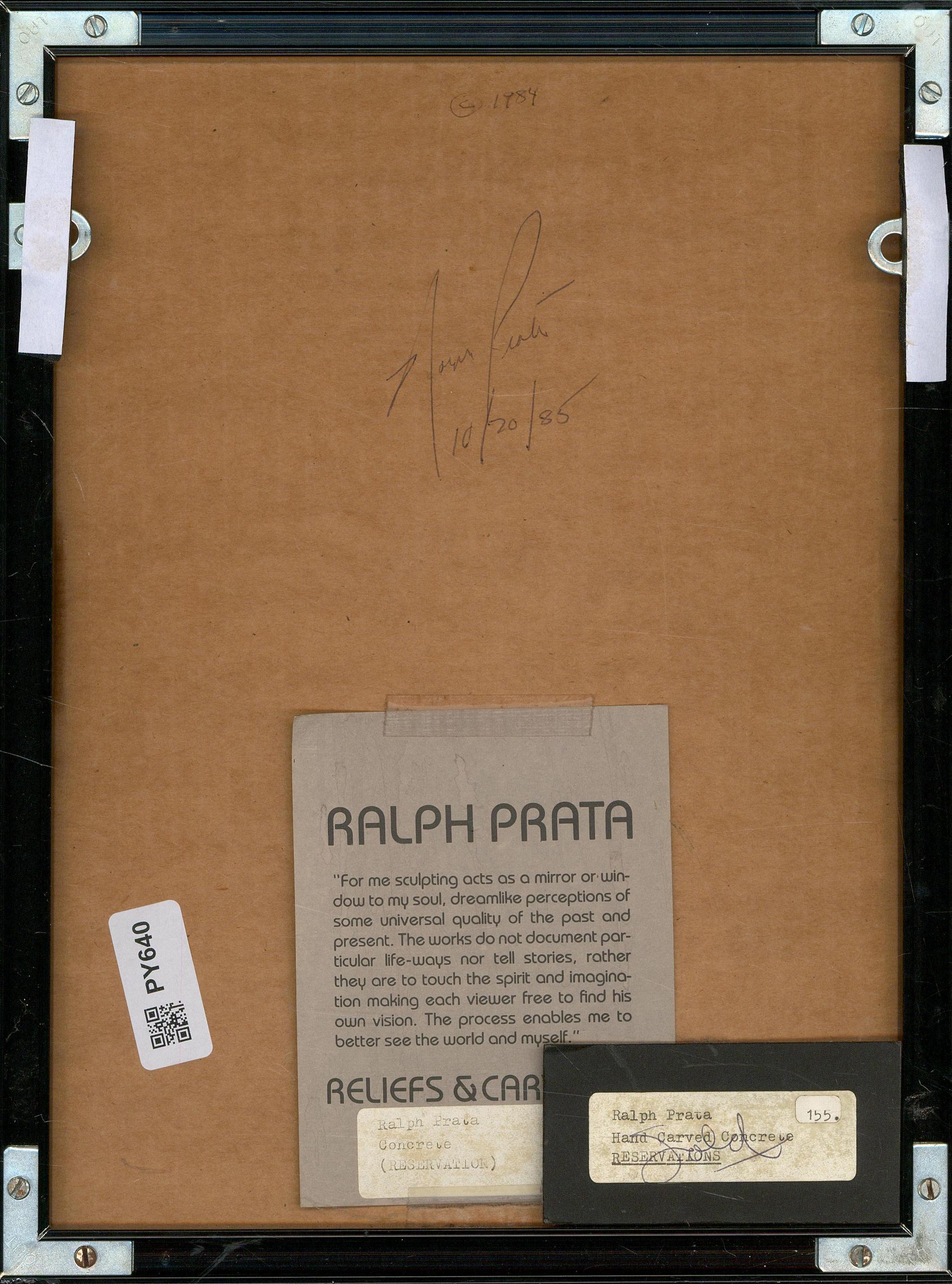 Ralph Prata - Scultura originale del 1985, Prenotazioni 1