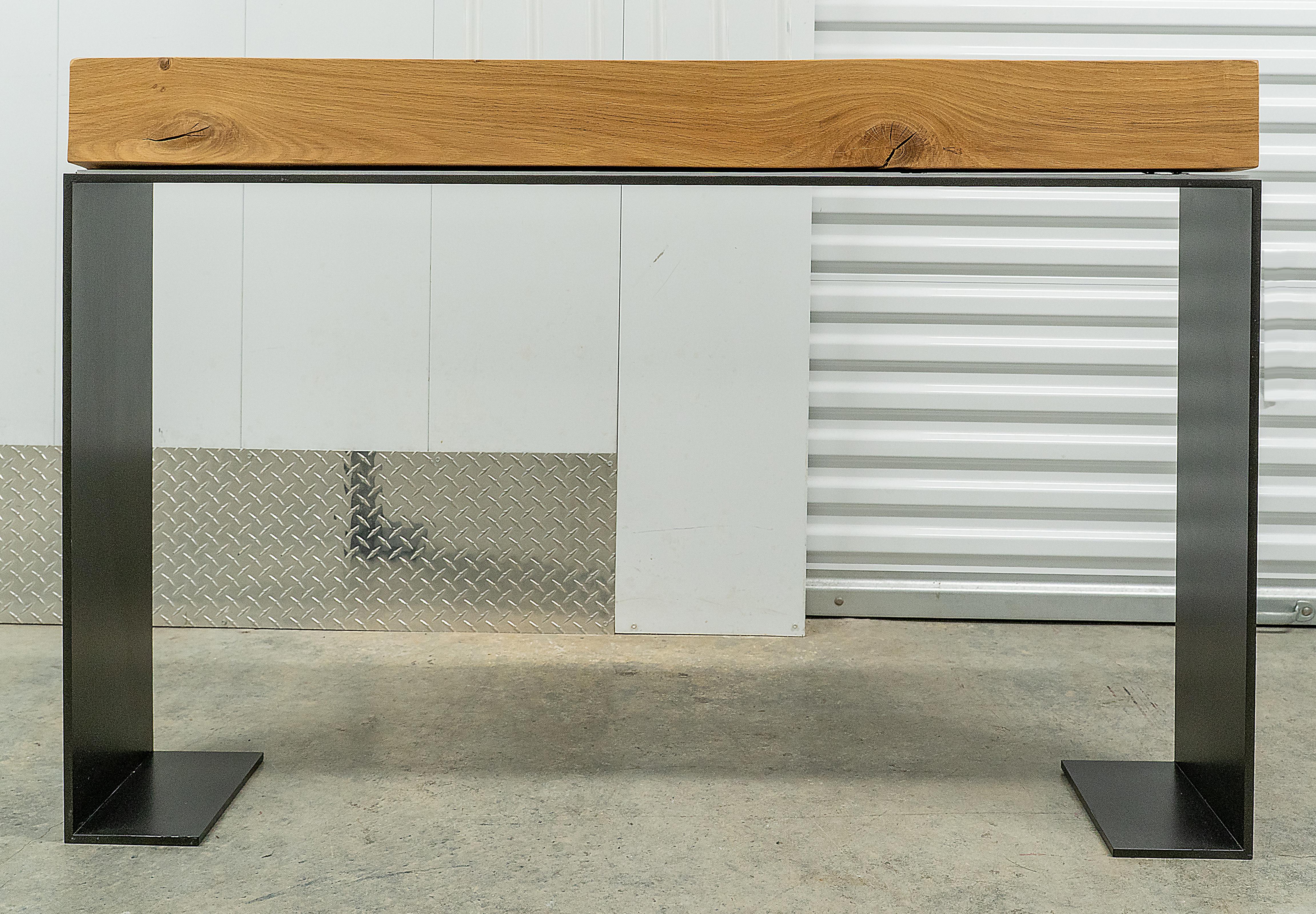 Ralph Pucci Sven Paditz Tracy Simple Oak Console Table For Sale 2