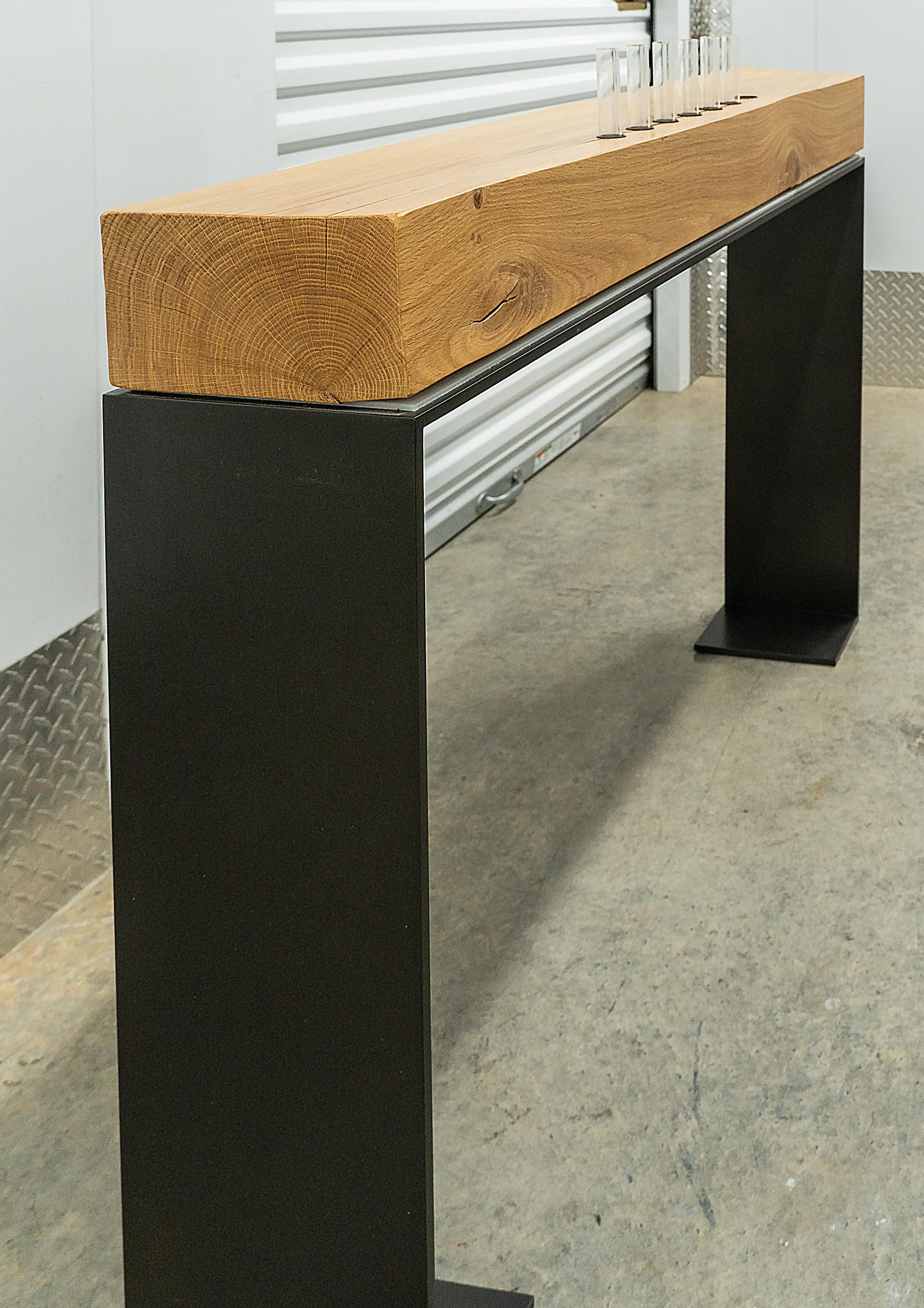 Organic Modern Ralph Pucci Sven Paditz Tracy Simple Oak Console Table For Sale