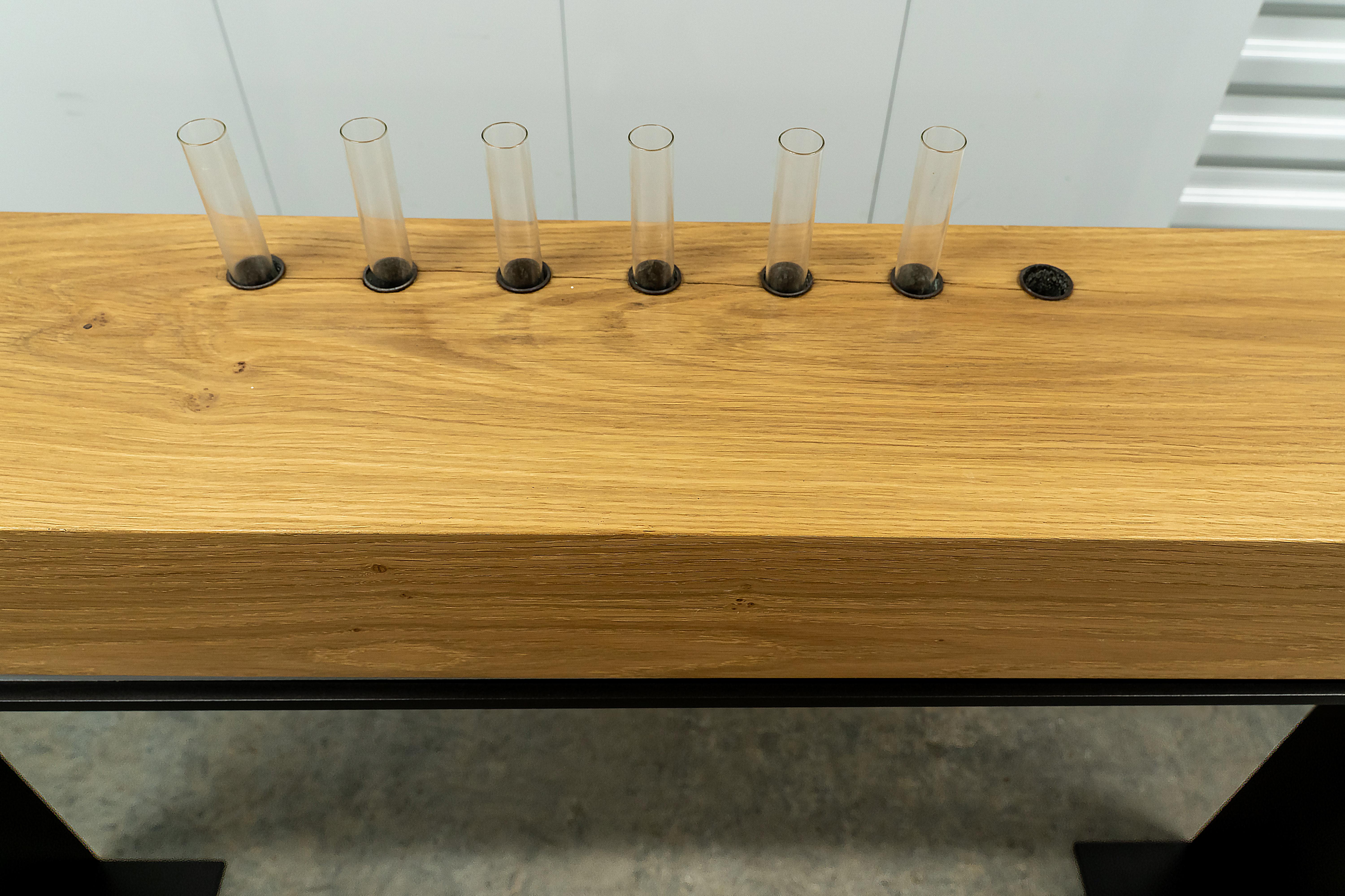 Contemporary Ralph Pucci Sven Paditz Tracy Simple Oak Console Table For Sale