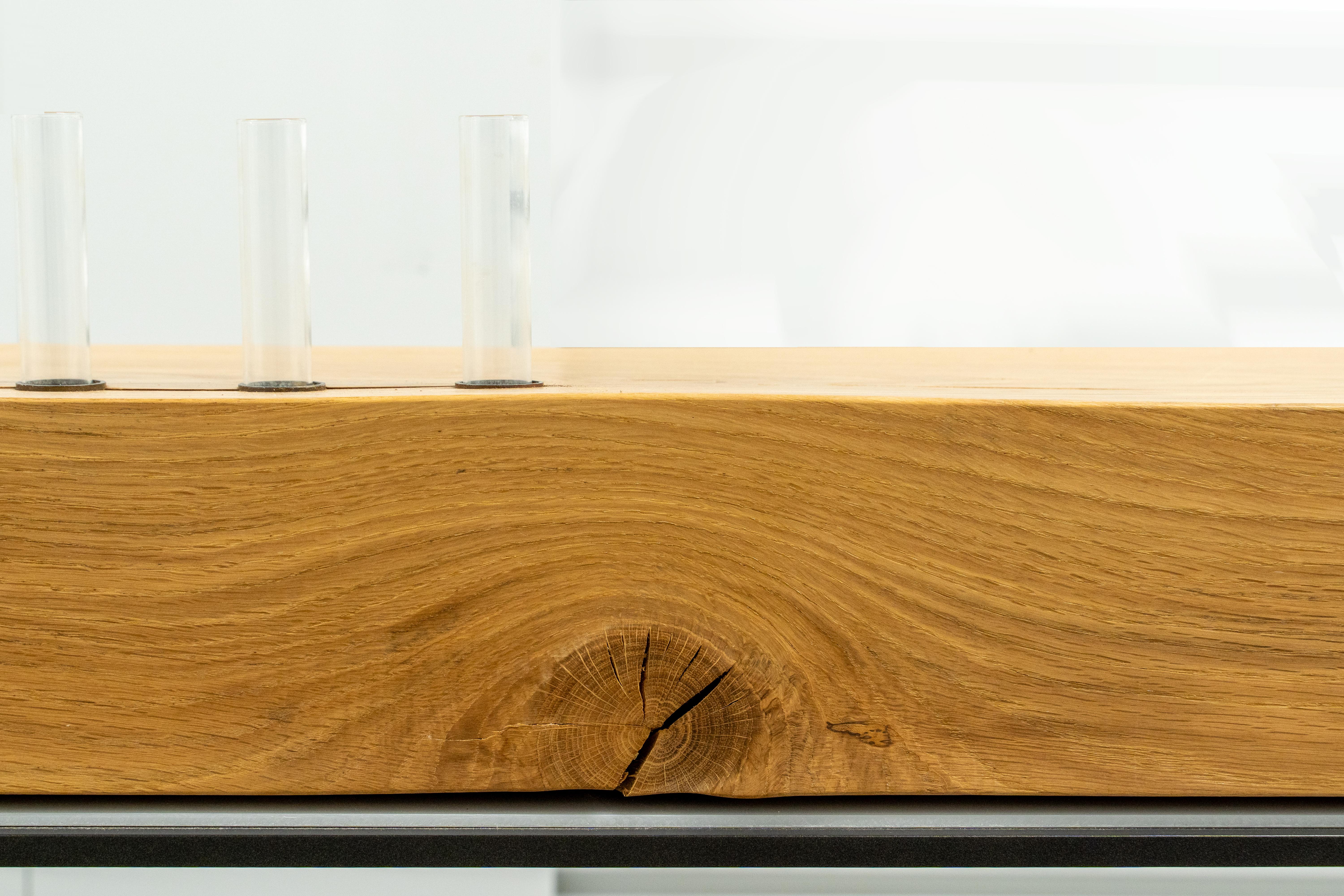 Ralph Pucci Sven Paditz Tracy Simple Oak Console Table For Sale 1