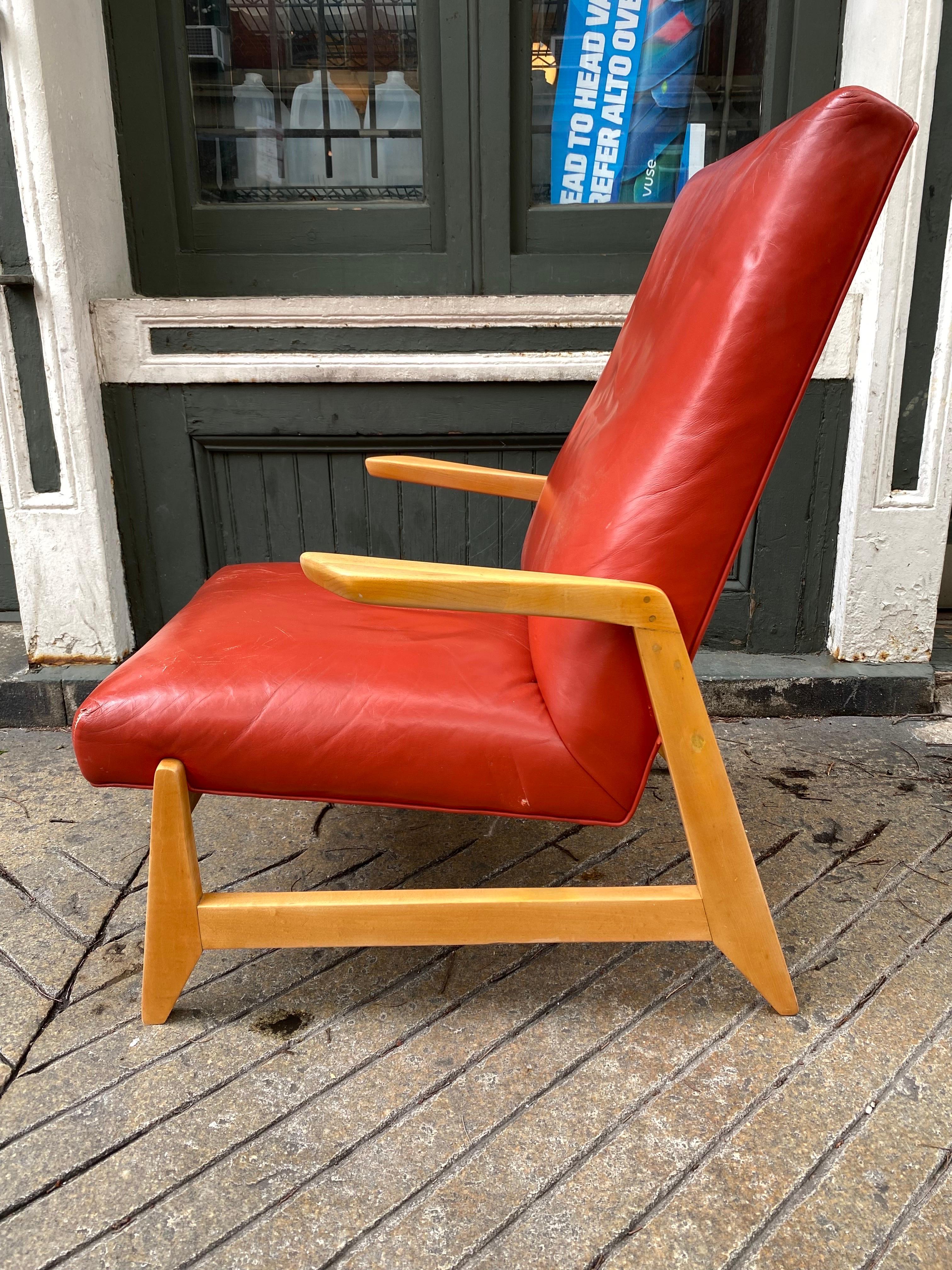 Ralph Rapson High Back Lounge Chair For Sale 4