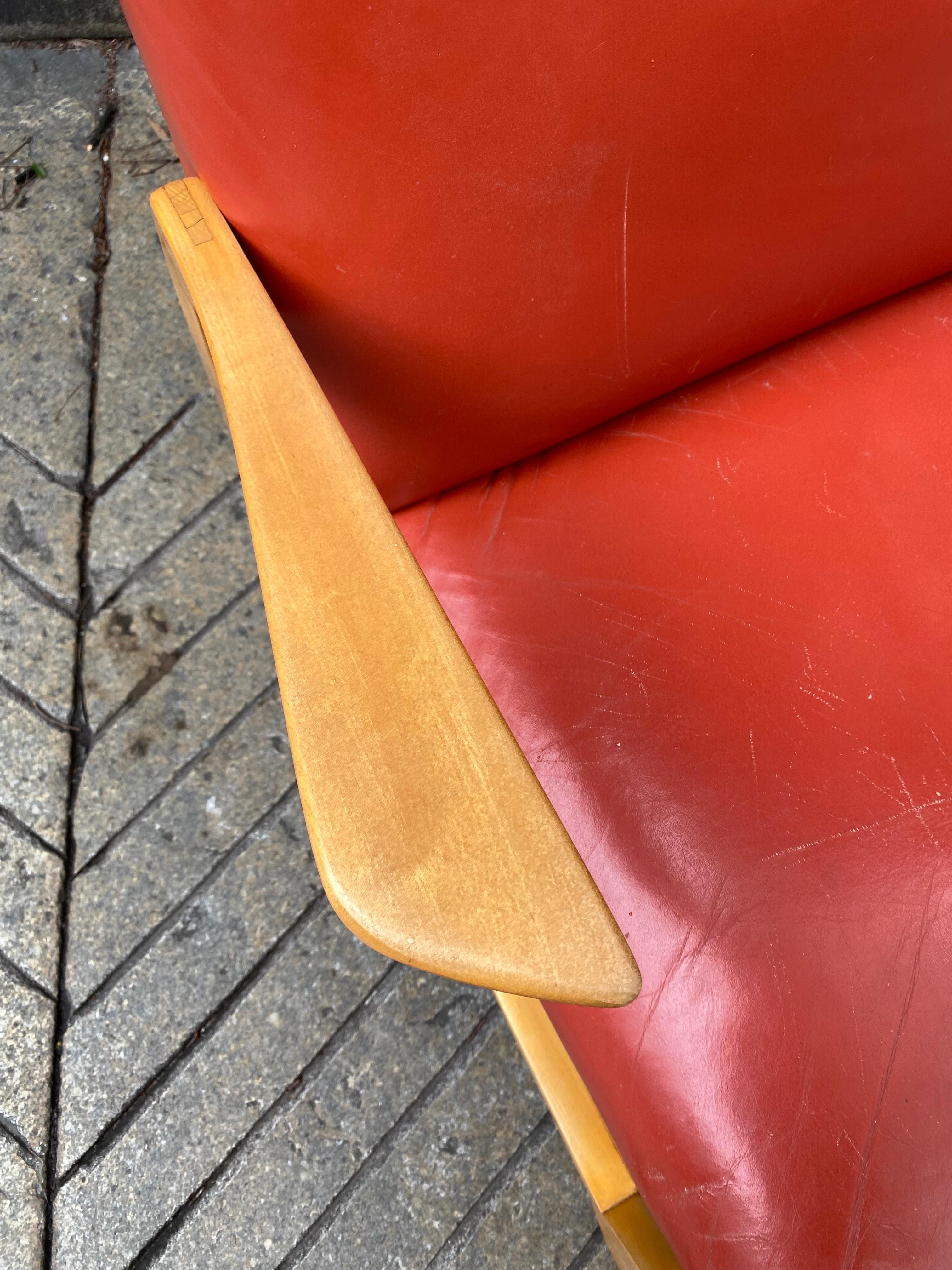 Ralph Rapson High Back Lounge Chair In Good Condition In Philadelphia, PA