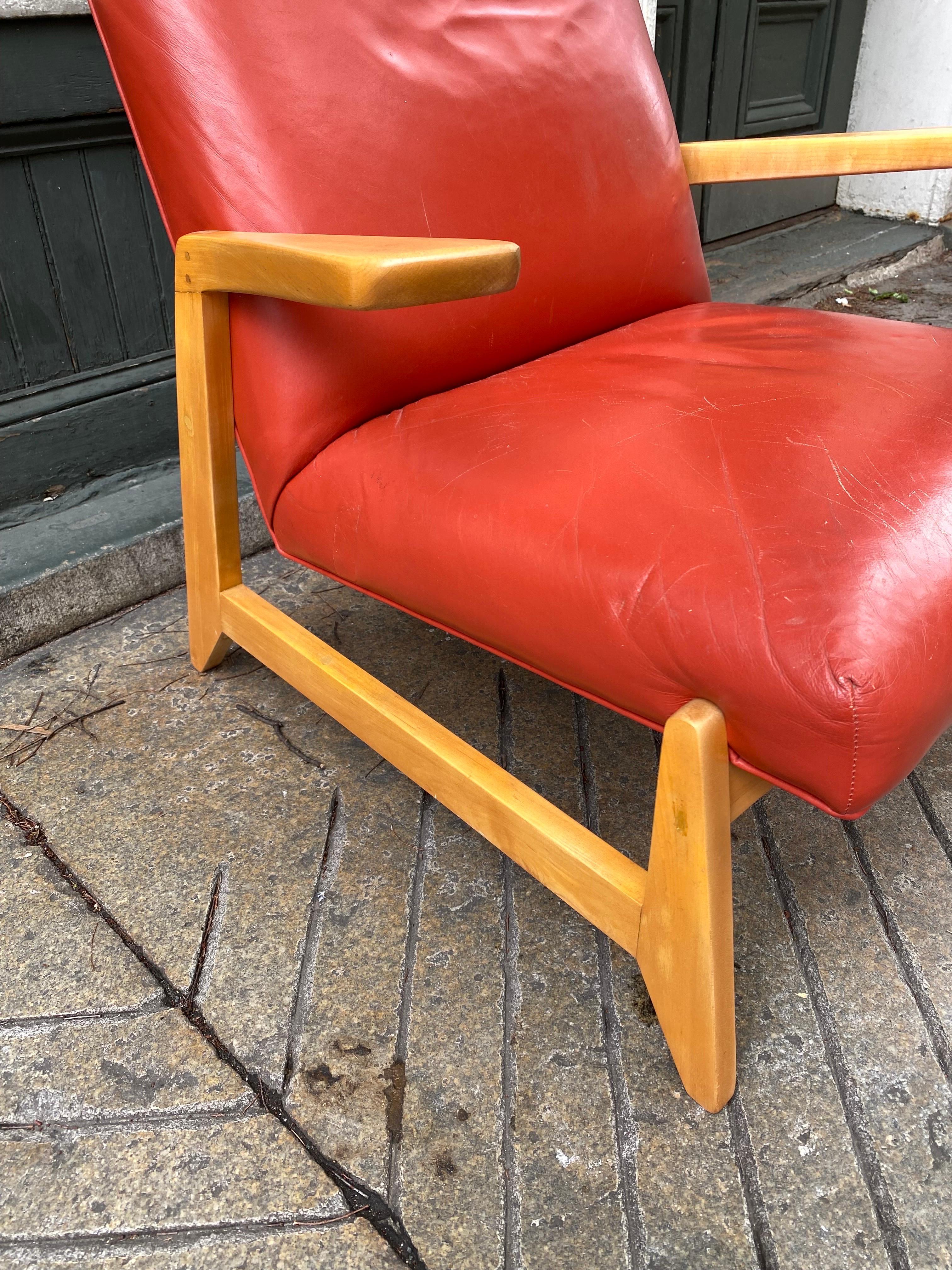 Mid-20th Century Ralph Rapson High Back Lounge Chair For Sale