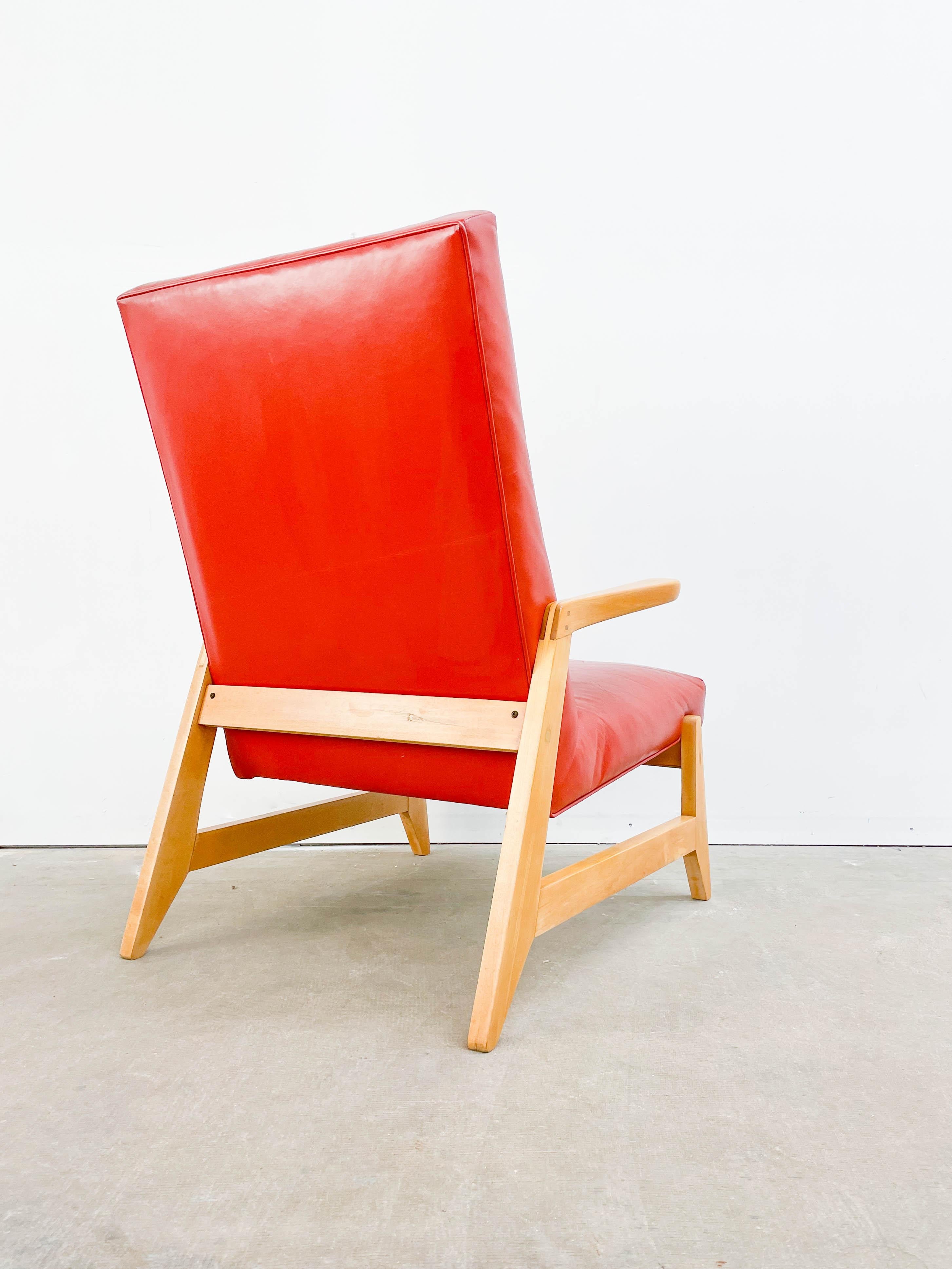 Mid-Century Modern Ralph Rapson Highback Armchair for Knoll