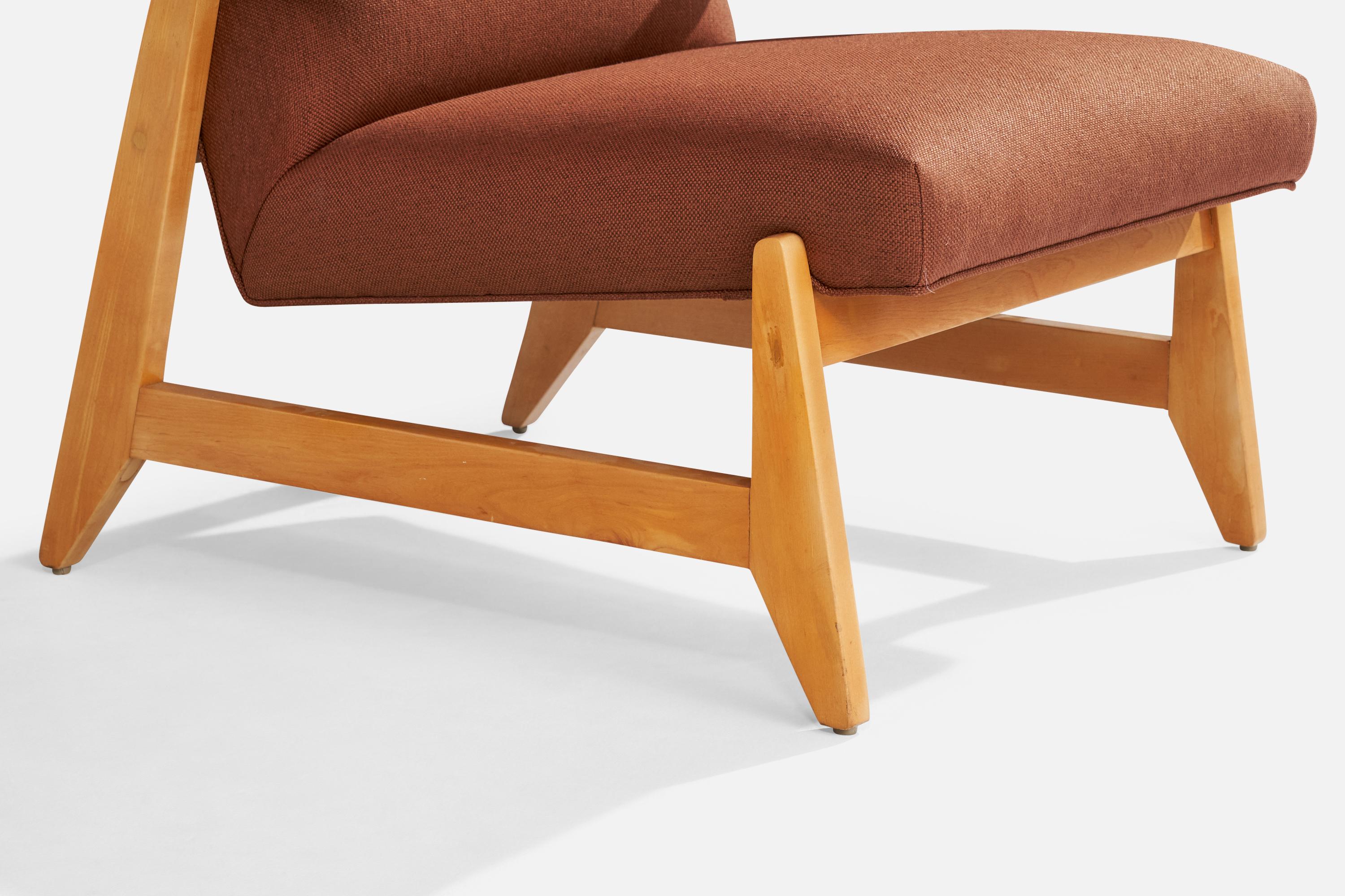 Ralph Rapson, Silla de salón, Madera, Tela, EE.UU., 1948 en venta 4