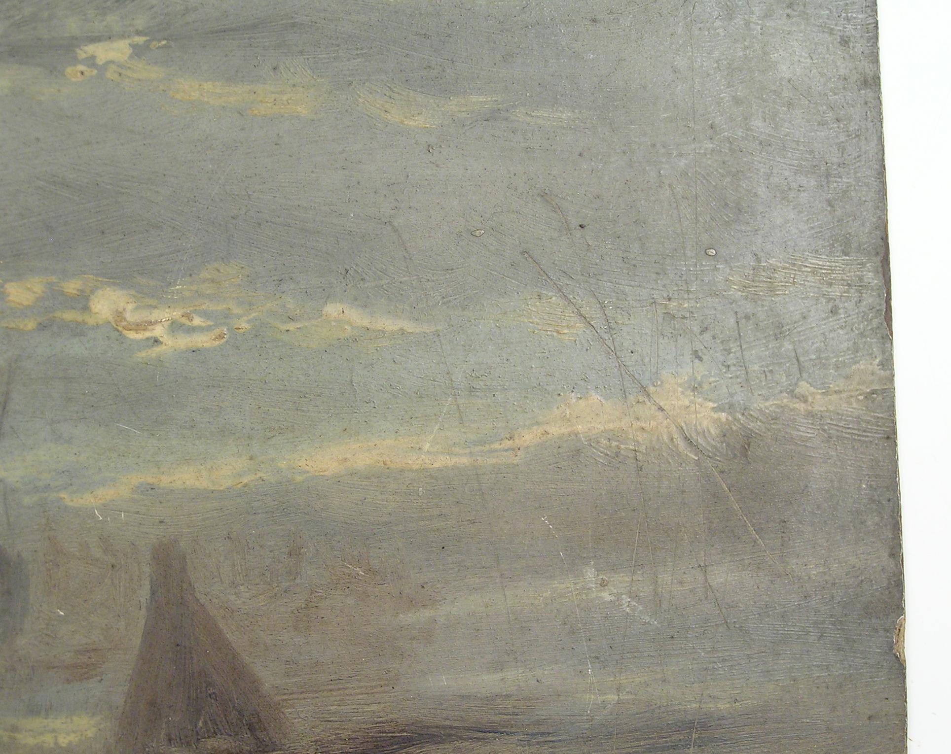 Ralph R. Stubbs - Marée basse au coucher du soleil - Peinture à l'huile marine anglaise du XIXe siècle en vente 3
