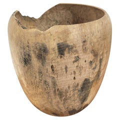 Ralph Ribour Sycomore Wood Bowl, Japanese Minimalist Style, France