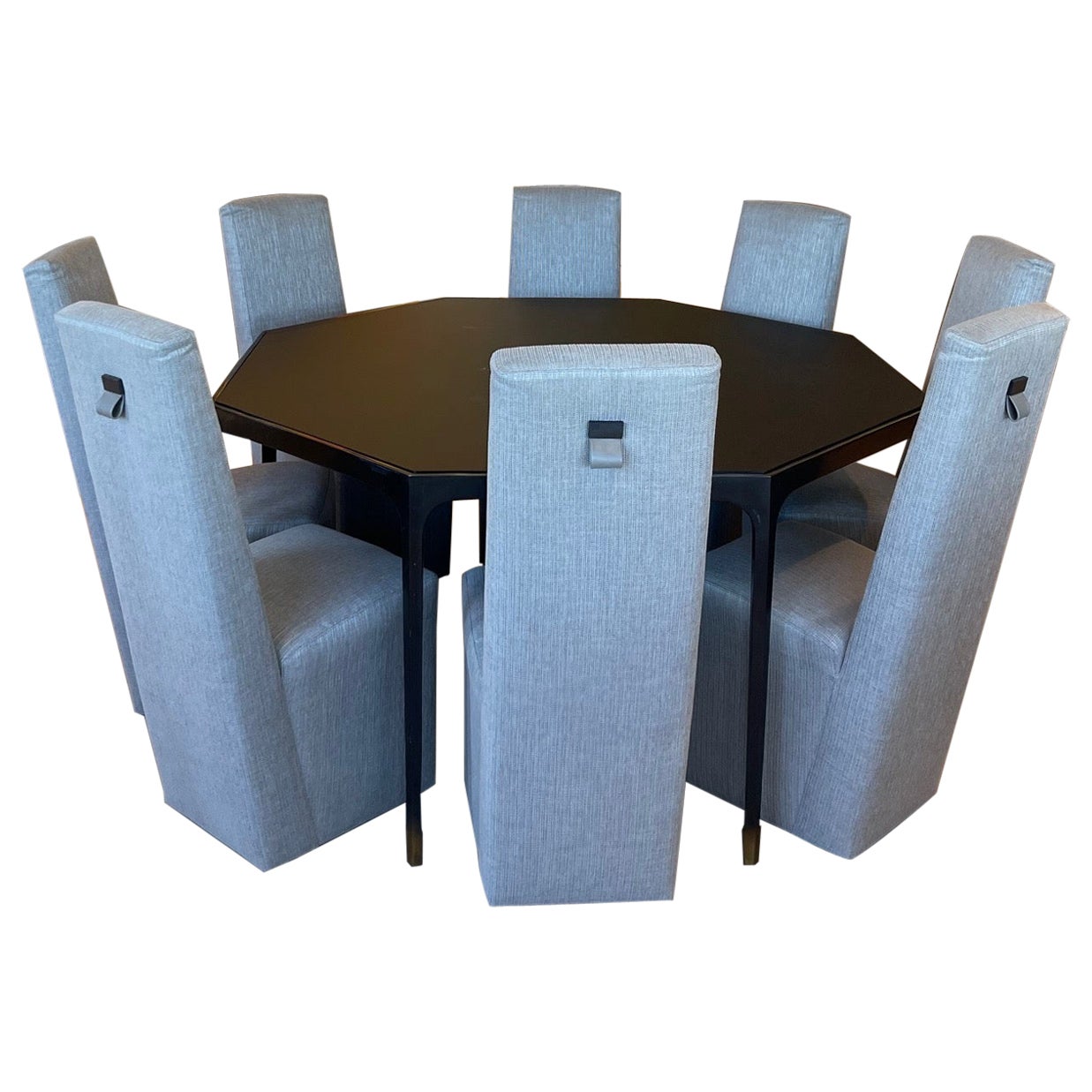 Ralph Rucci / Baxter Italia Contemporary Octagonal Dining Table Set For Sale