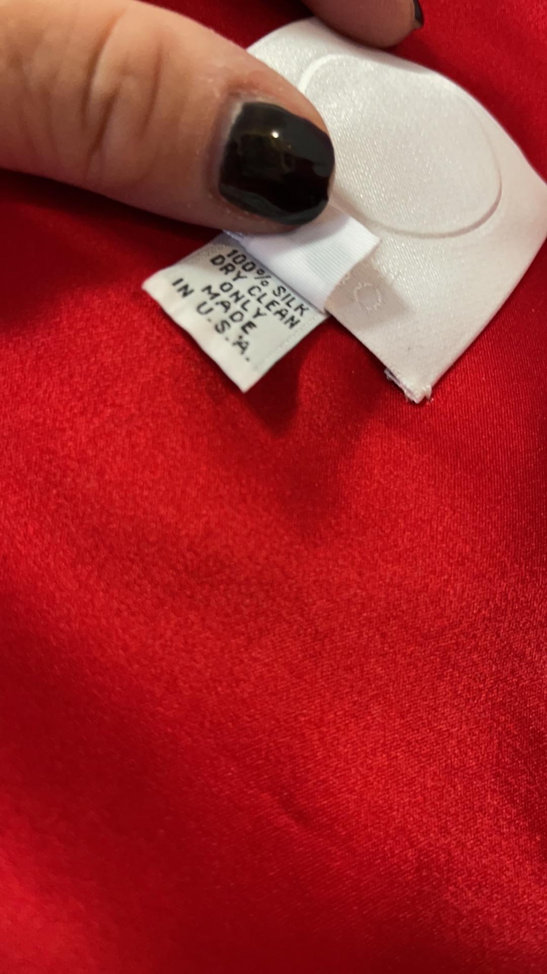 Ralph Rucci Chado Bolero-Jacke aus roter Seide für die Startbahn 8