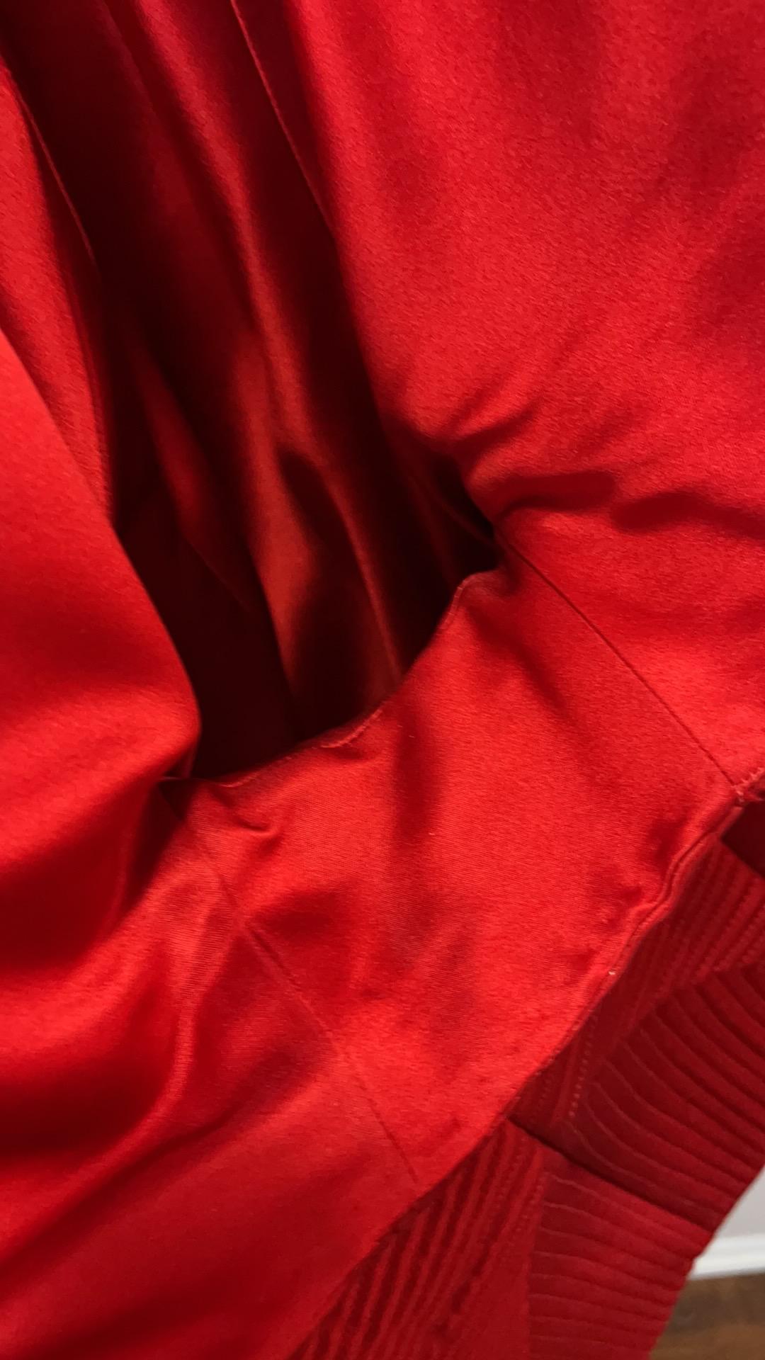 Ralph Rucci Chado Red Silk Runway Bolero Jacket 9