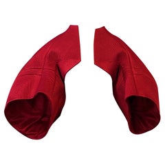 Ralph Rucci Chado Bolero-Jacke aus roter Seide für die Startbahn