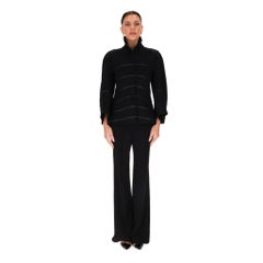 Ralph Rucci Chado Vintage Cashmere A-Line Jacket With Lace-Up Detail To Rear