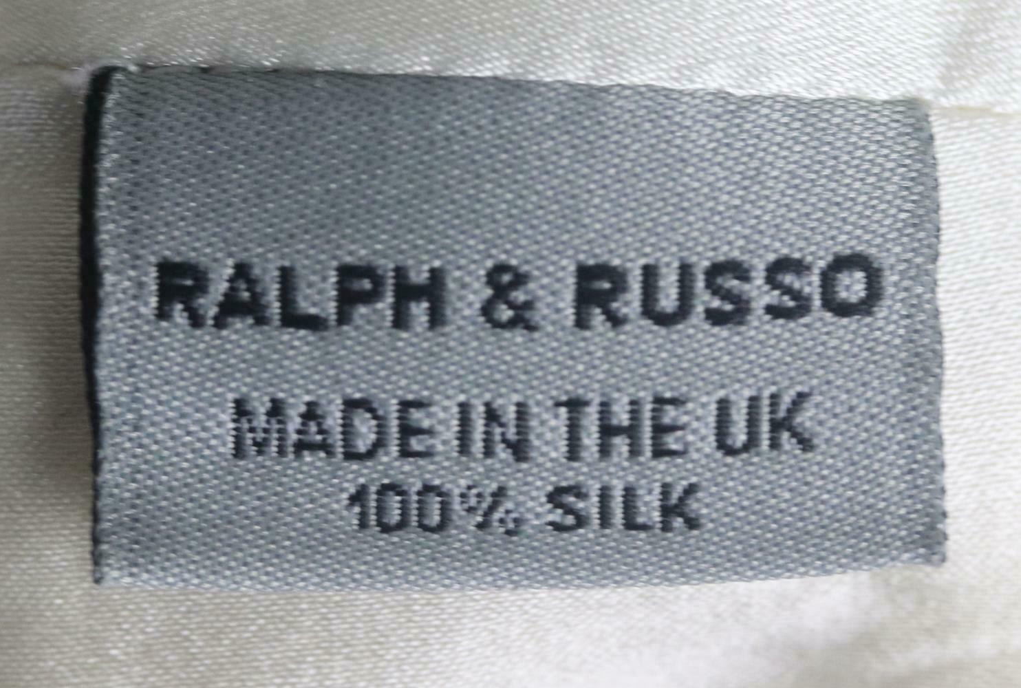 Beige Ralph & Russo Wool & Silk Blend Mini Dress