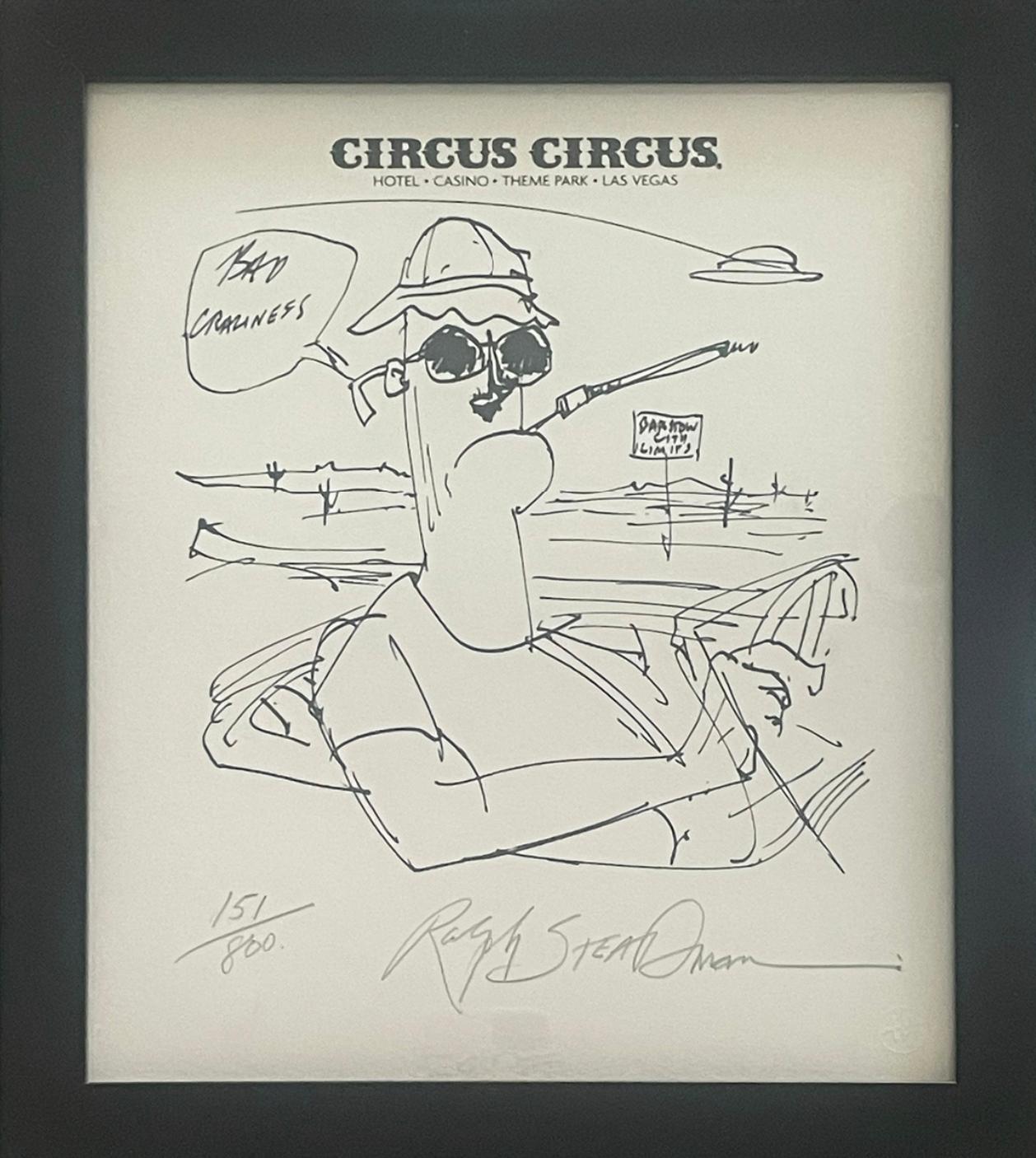 Barstow City Limits - Print by Ralph Steadman