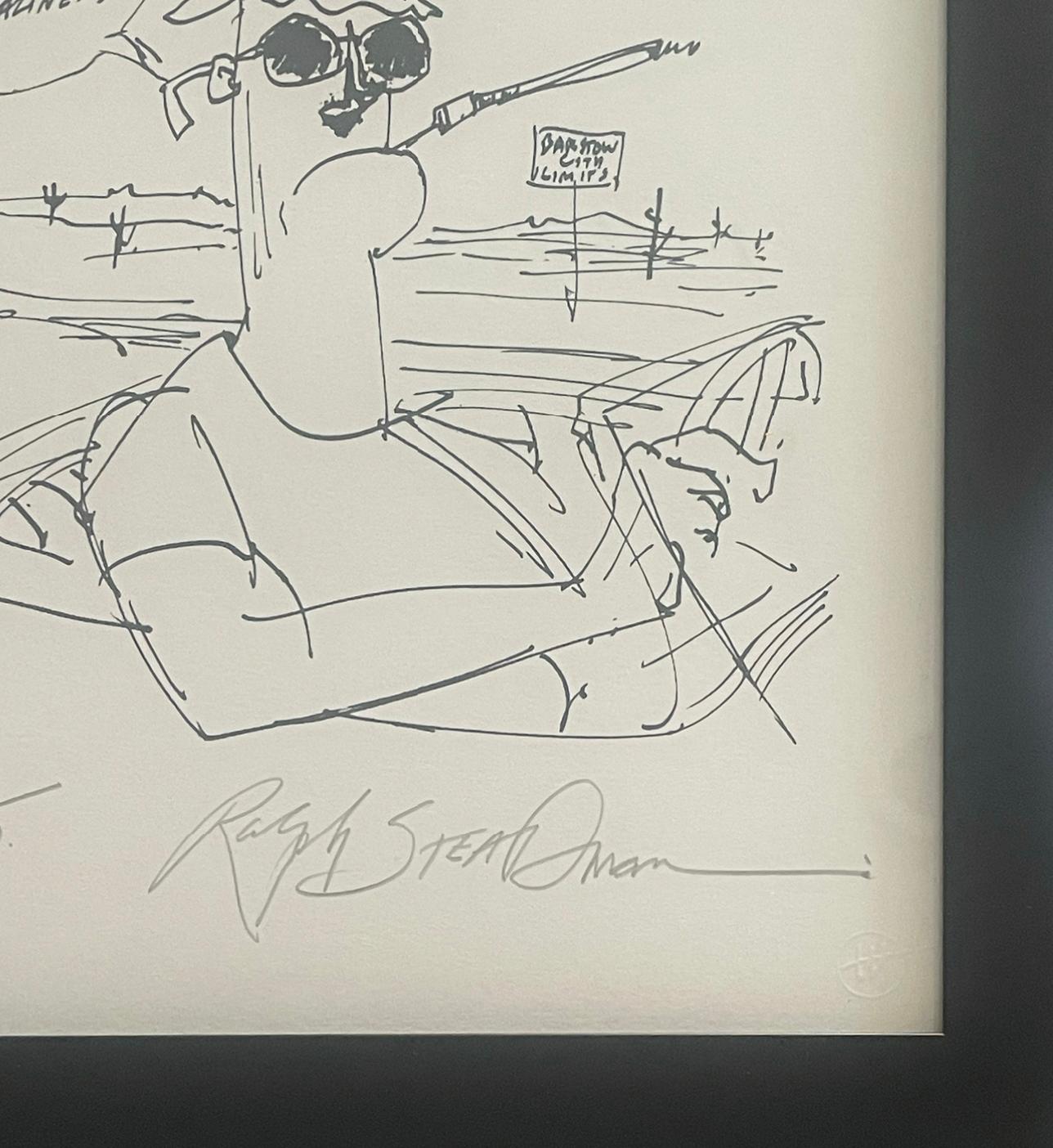 Barstow City Limits - Pop Art Print by Ralph Steadman