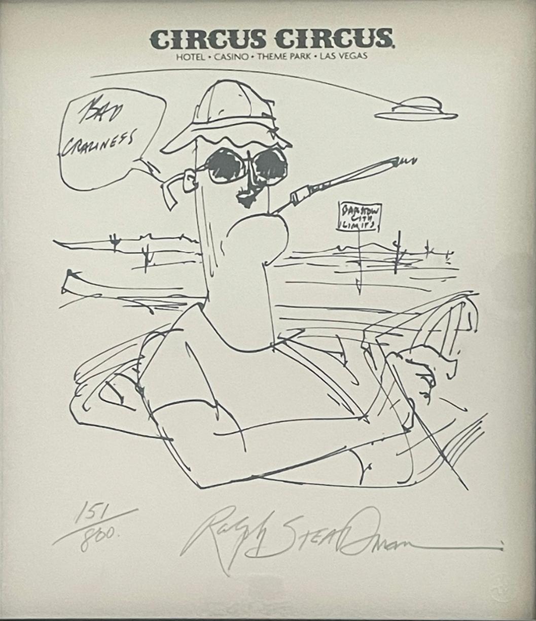 Ralph Steadman Print - Barstow City Limits