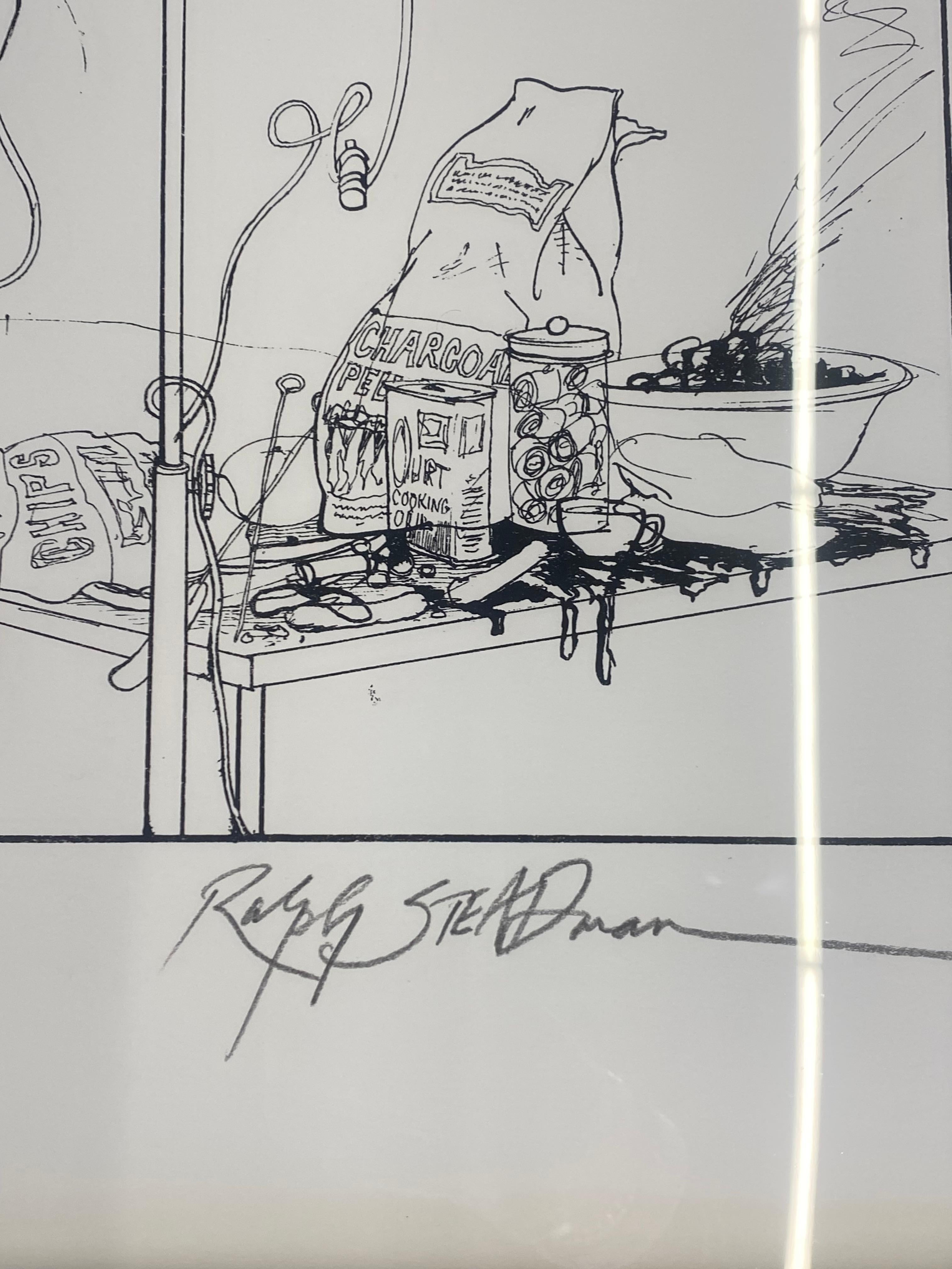 Bill Murray - Surréalisme Print par Ralph Steadman