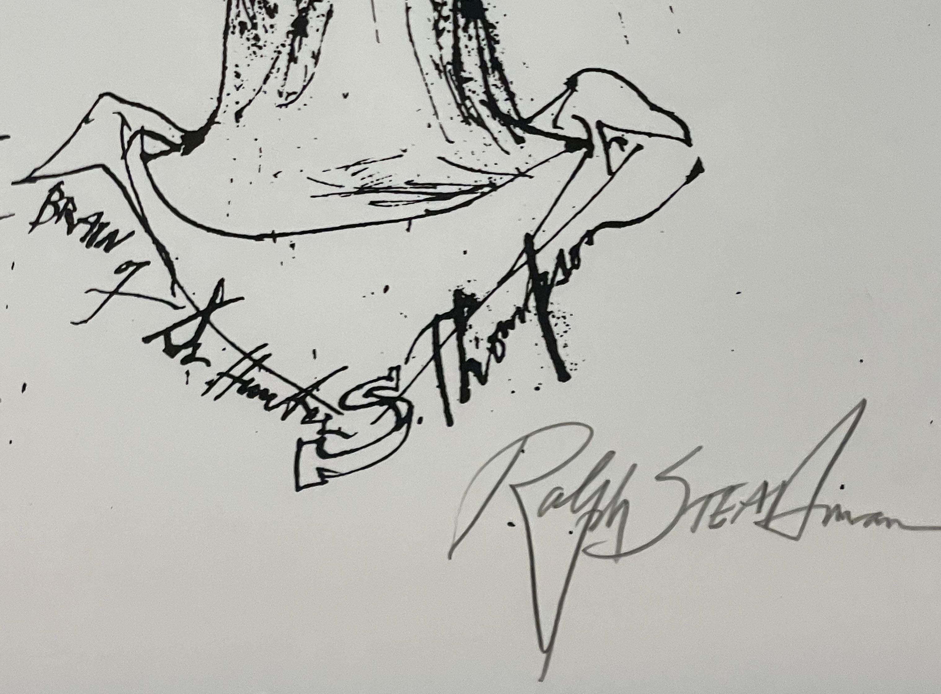 Il cervello di Hunter S. Thompson - Print di Ralph Steadman