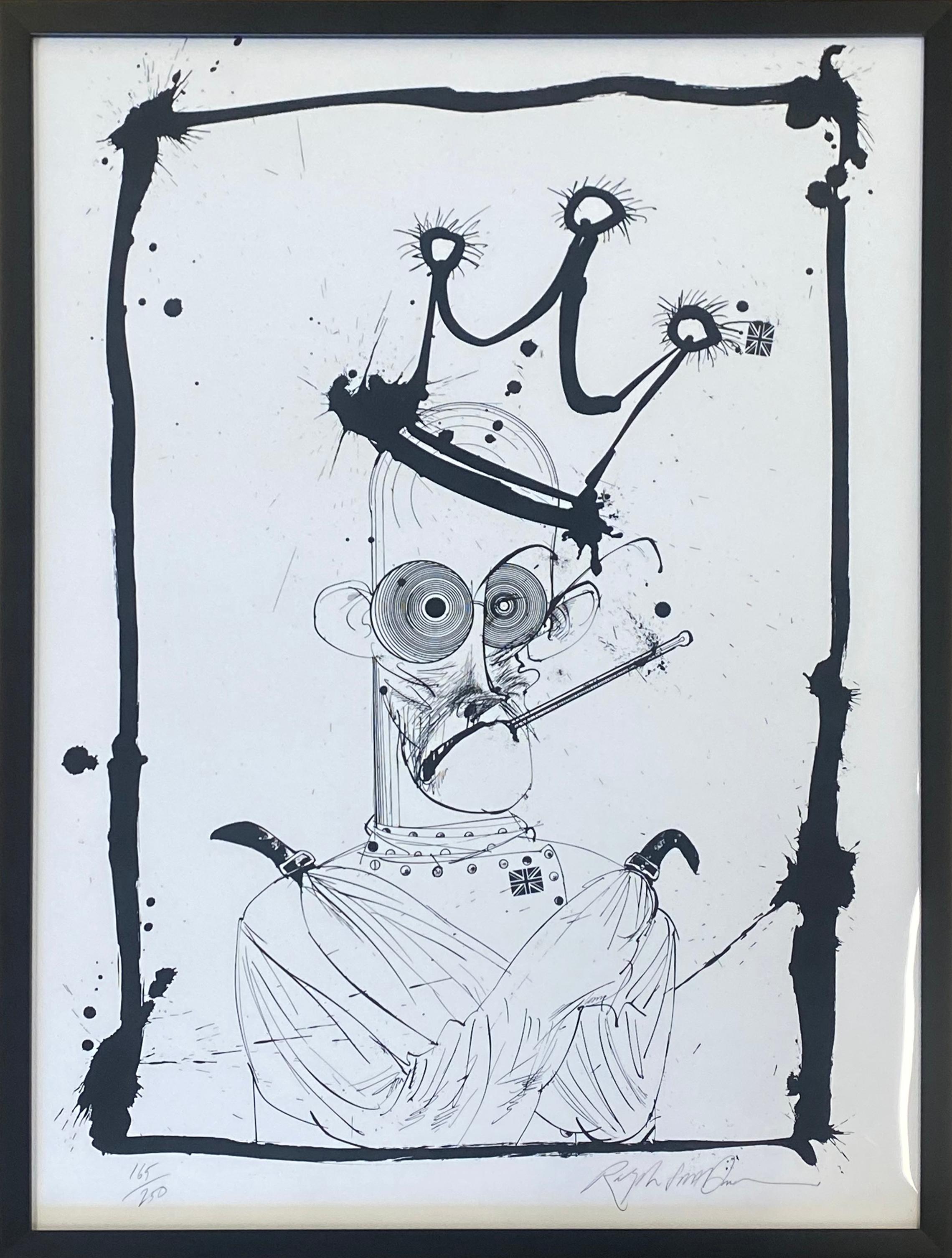 Hunter S. Thompson dans Straight Jacket - Print de Ralph Steadman