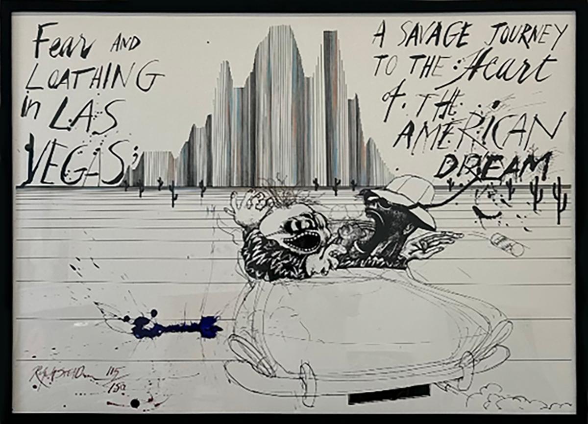 Viaggio Selvaggio nel Sogno Americano Edizione - Print di Ralph Steadman