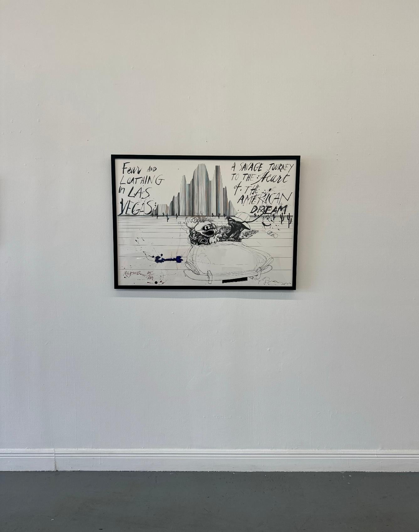 Viaggio Selvaggio nel Sogno Americano Edizione - Print Surrealismo di Ralph Steadman