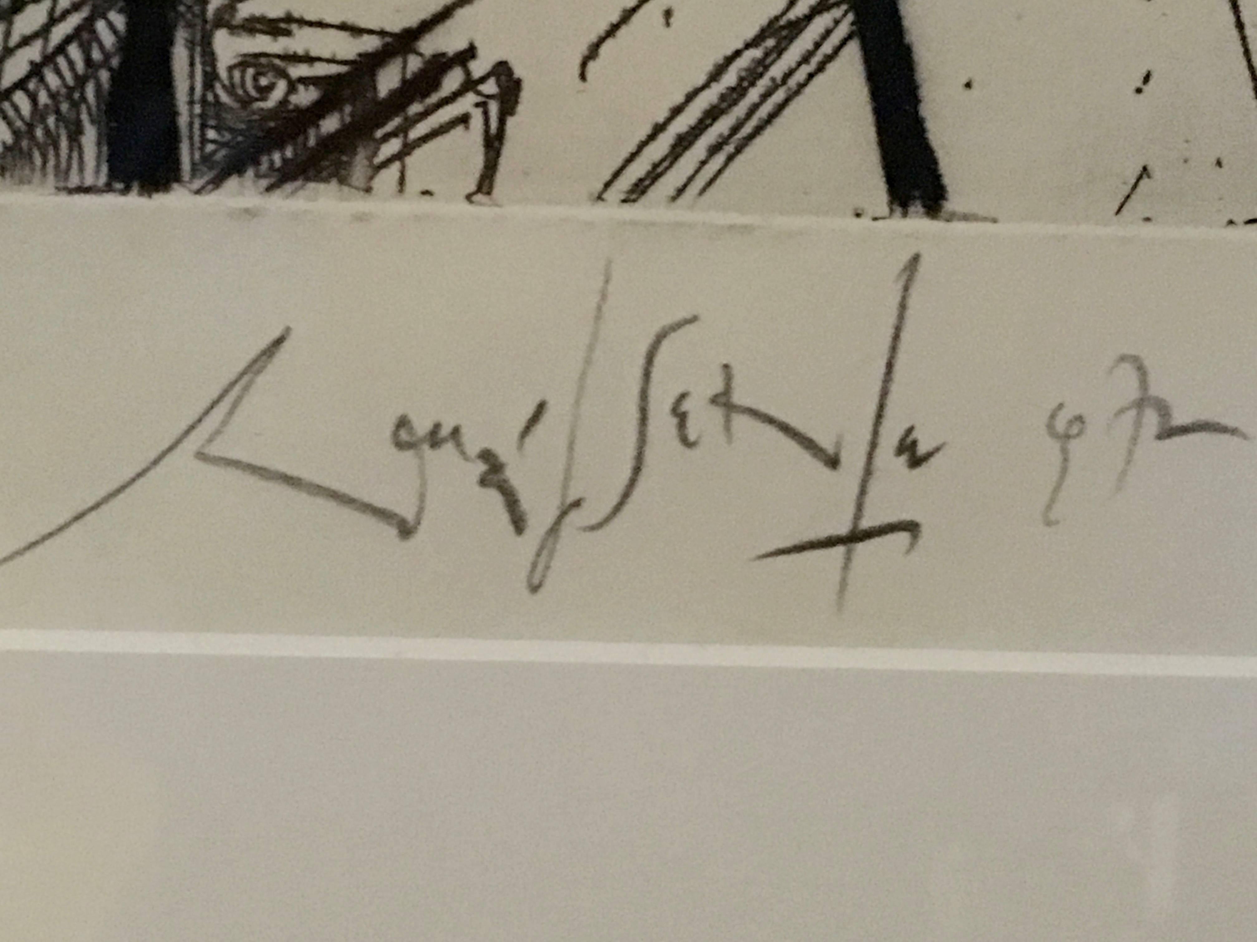 The Temple, Großer Frauenakt mit Regenbogen Ralph Steadman im Angebot 4