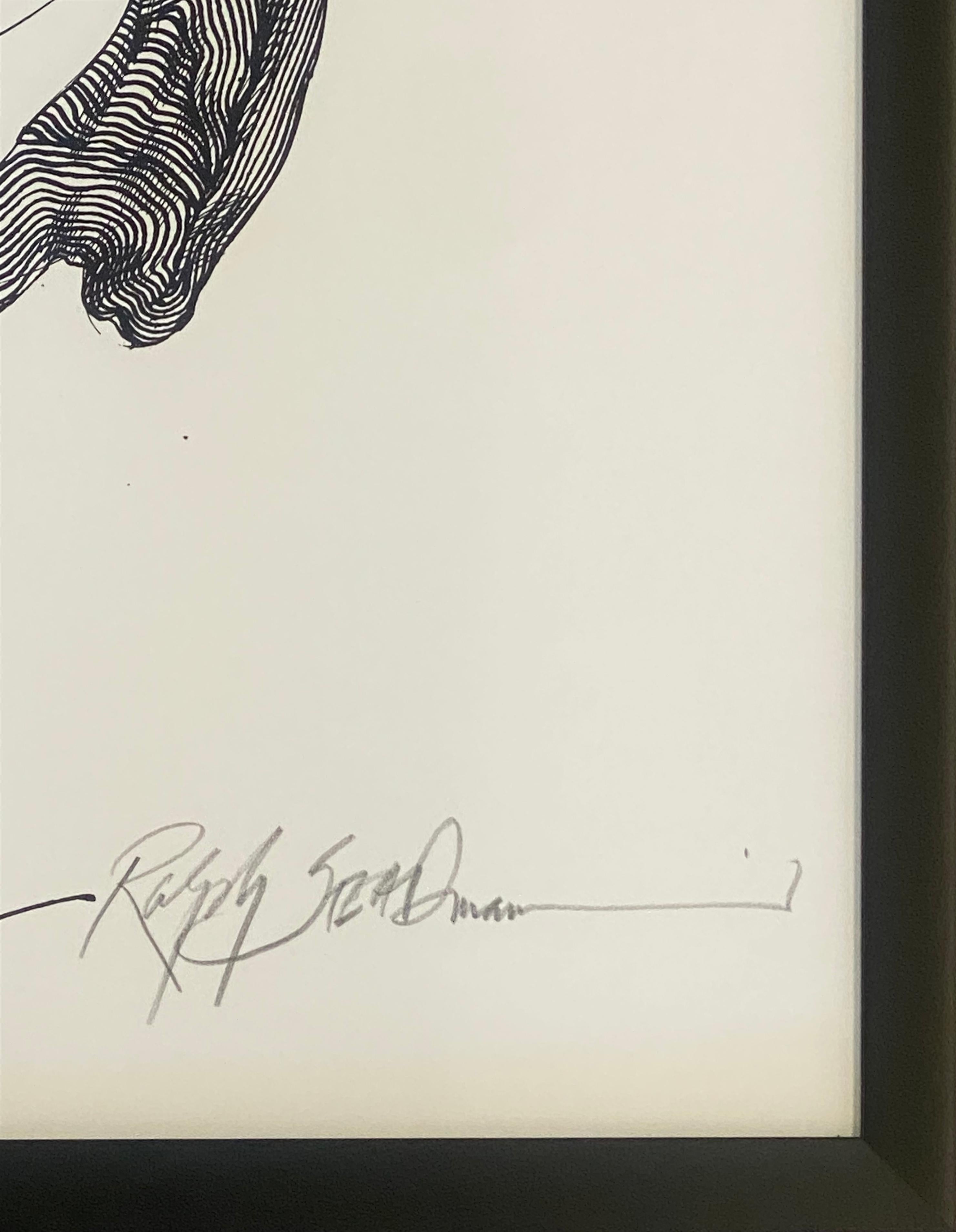 Lapin blanc - Print de Ralph Steadman
